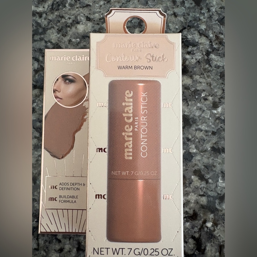 New in box- Marie Claire contour stick in warm brown, 0.25oz